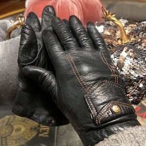 Fendi‎ Leather Gloves